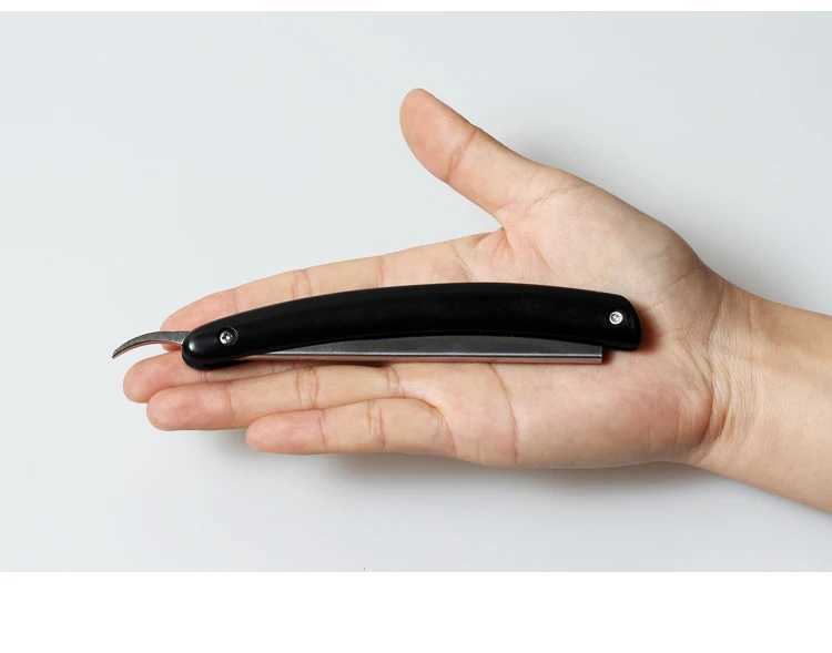 Manual Man Hair Remover Shaver Vintage Bear Face Shaving Knife Straight Razors Safety Eyebrow Shaver Barber Hair Tool SaleM240814