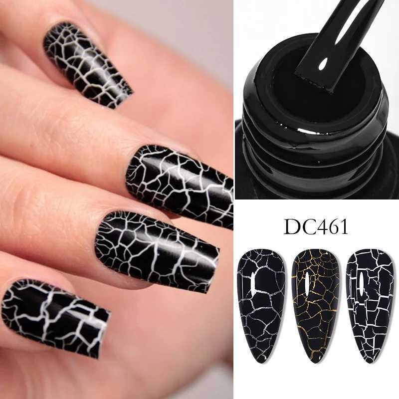 Mtssii 7ml Crackle Gel Nail Polish Cracking Nail Lacquer Quick Dry Nail Art Varnish Hybrid Semi Permanent Soak Off Base Top CoatM240814