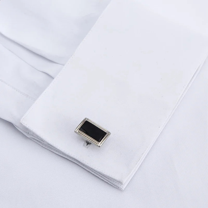 Mens French cuffs dress shirt long sleeve fit elegant gentleman romantic wedding party business fashion white shirts 240814