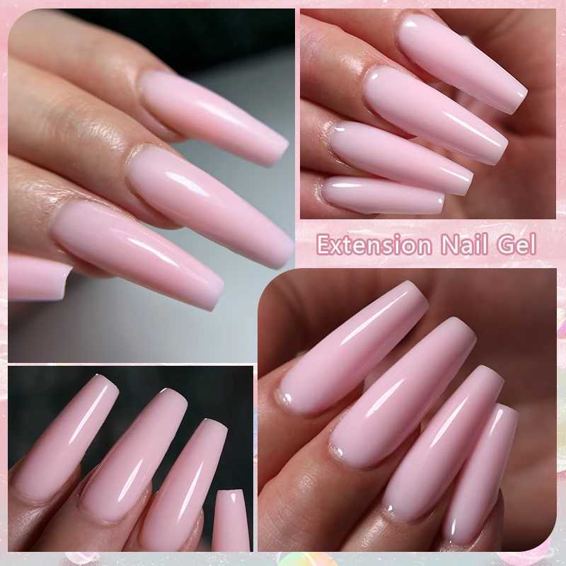 LILYCUTE 15ML Quick Extension Gel For Nails Nude Pink Semi Permanent UV Gel Nail Polish Nail Art Acrylic Crystal Prolong GelM240814