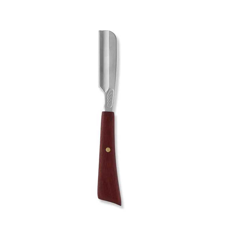 Classic Beard Shaving Straight Manual Razor Replaceable Metal Blade Wood Handle Hair Cutting Razor Holder For BeautyM240814