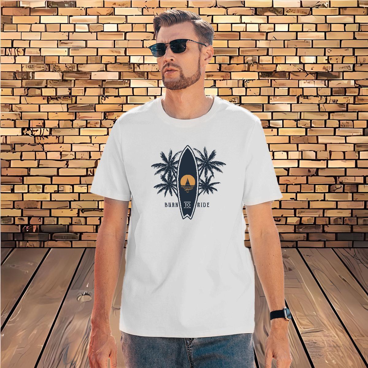 Unisex sea Men T Shirts Home Outdoor Men Tshirts 230g Pure Cotton Fashion Designer Short Sleeve O-Neck Black Oversized Tops
