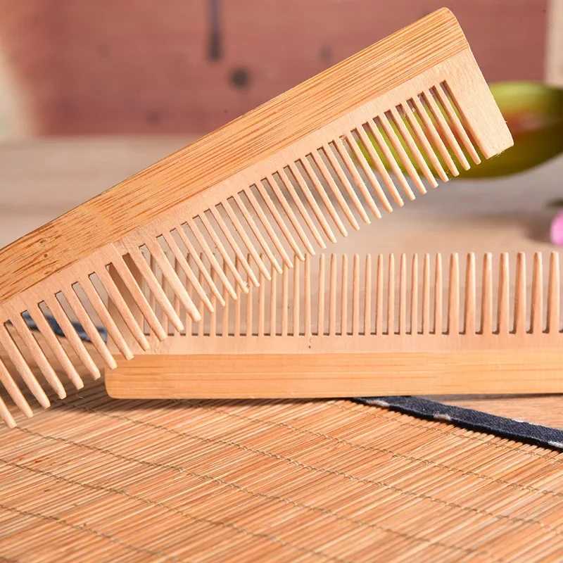 1 small wooden comb massage wooden comb smooth hair scalp comb hair care massage bamboo hair portable wooden comb W240813