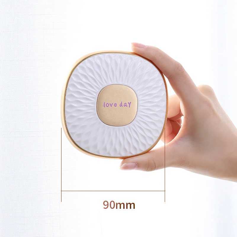 1 double-sided makeup mirror 2X portable folding handheld pocket makeup mirror for defecation suitable for travel and office compact models W240813