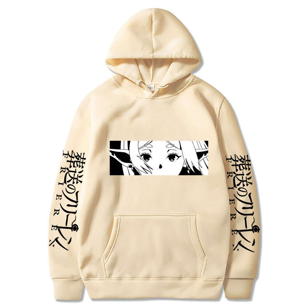 Anime Haruku Beyond Journey's End Women Sweatshirts Frieren Eyes Printed Hoodies Plus Size Long Sleeve Casual Pullovers