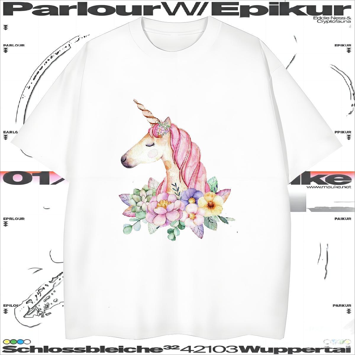 Popular T-Shirts for Men horse Breathable Short Sleeve Daily Outfit Oversized 230g Pure Cotton Men Tshirts Casual New Tee Shirt