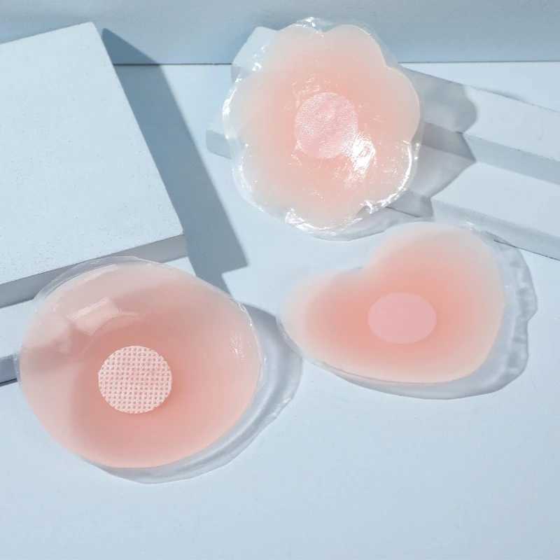 Silicone Nipple Cover For Women Bra Sticker Breast Petal Strapless Lift Up Bra Invisible Boob Pads Chest Pasties IntimatesXJ241024