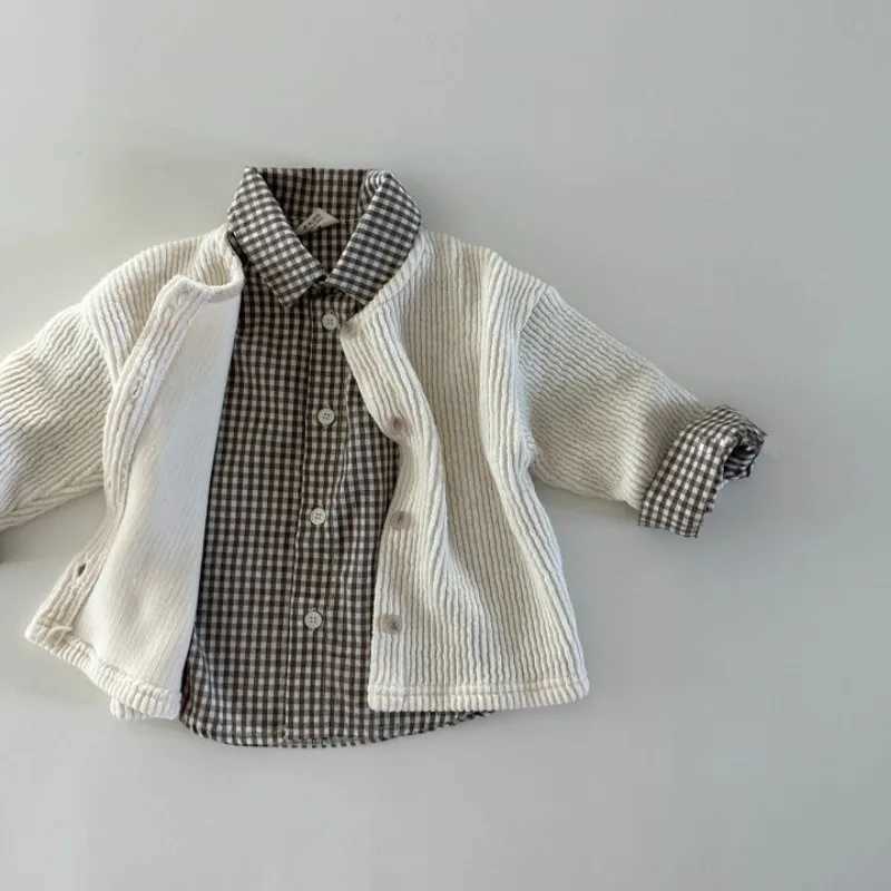 Baby coat baby solid sweater toddler knitted cardigan woolen sweater newborn knitted long sleeved cotton jacket top W240813