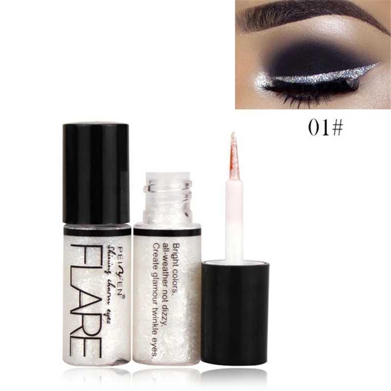 Professional New Shiny Eye Liners Cosmetics for Women Pigment Silver Rose Gold Color Liquid Glitter Eyeliner Cheap Makeup Beauty Y240813