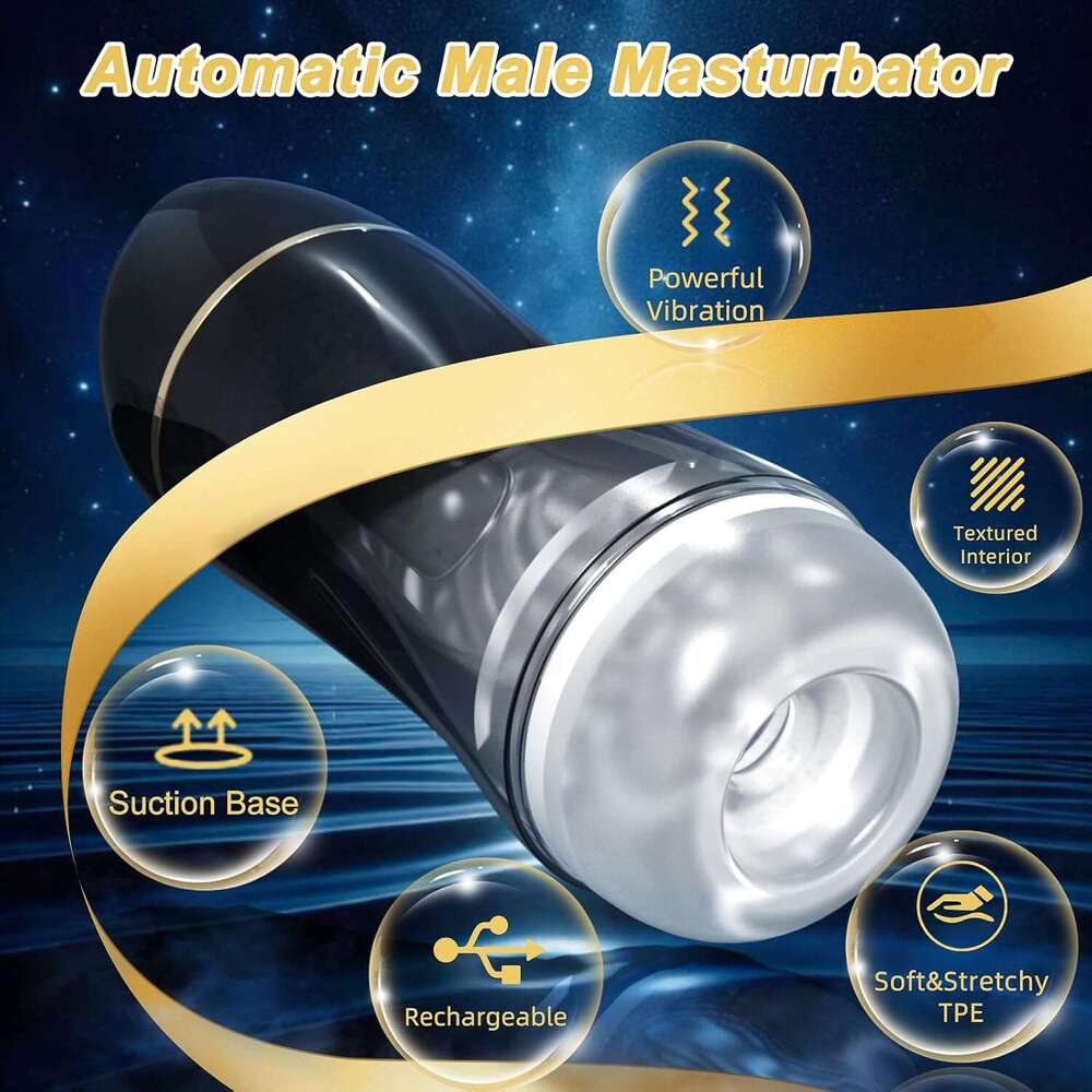 Male Masturbator Sex Toys for Men - Upgraded Male Sex Toys Penis Pump 10 Vibration & Suction Mens Sex Toys, Pocket Pussy Male Stroker with 3D Realisti