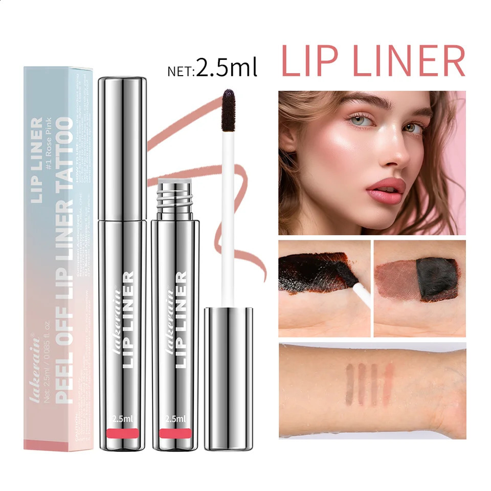 14PCS Peel Off Lip Liner Waterproof Long Lasting Lipliner Pencil Moisturising Lips Gloss Tattoo Lipgloss Lipsticks Cosmetics 240814