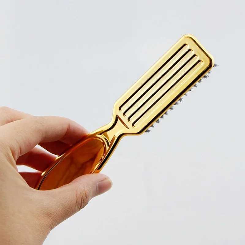 CestoMen Soild Wood Professional Fading Brush Barber Neck Cleaning Brush Comb Hair Accessories Mens Facial Cleaning Tools W240813