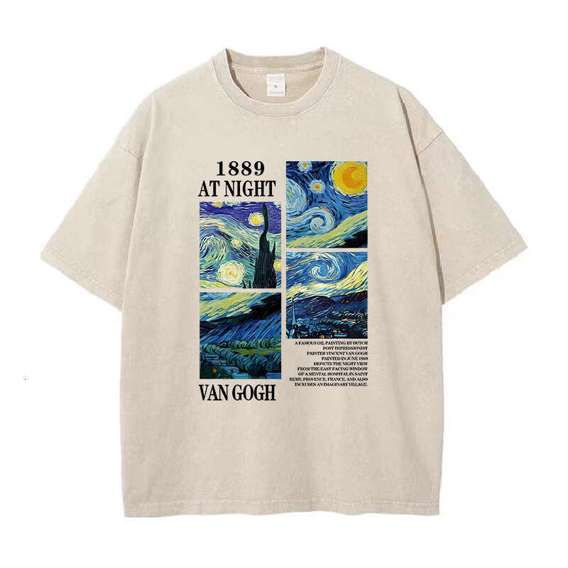 Painting Art Printed T-shirts for Men Women Vintage Popular T Shirts Haruku Aesthetics Trendy Tees Spring Summer Cotton Tshirt rendy ees shirt