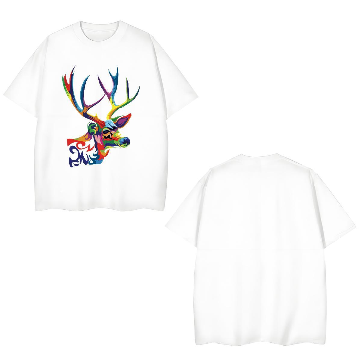 Soft Men T Shirts Christmas Pure Cotton Sports Casual Custom Printing 230g 100% Cotton Men Clothes T-Shirt Customized Top Tees