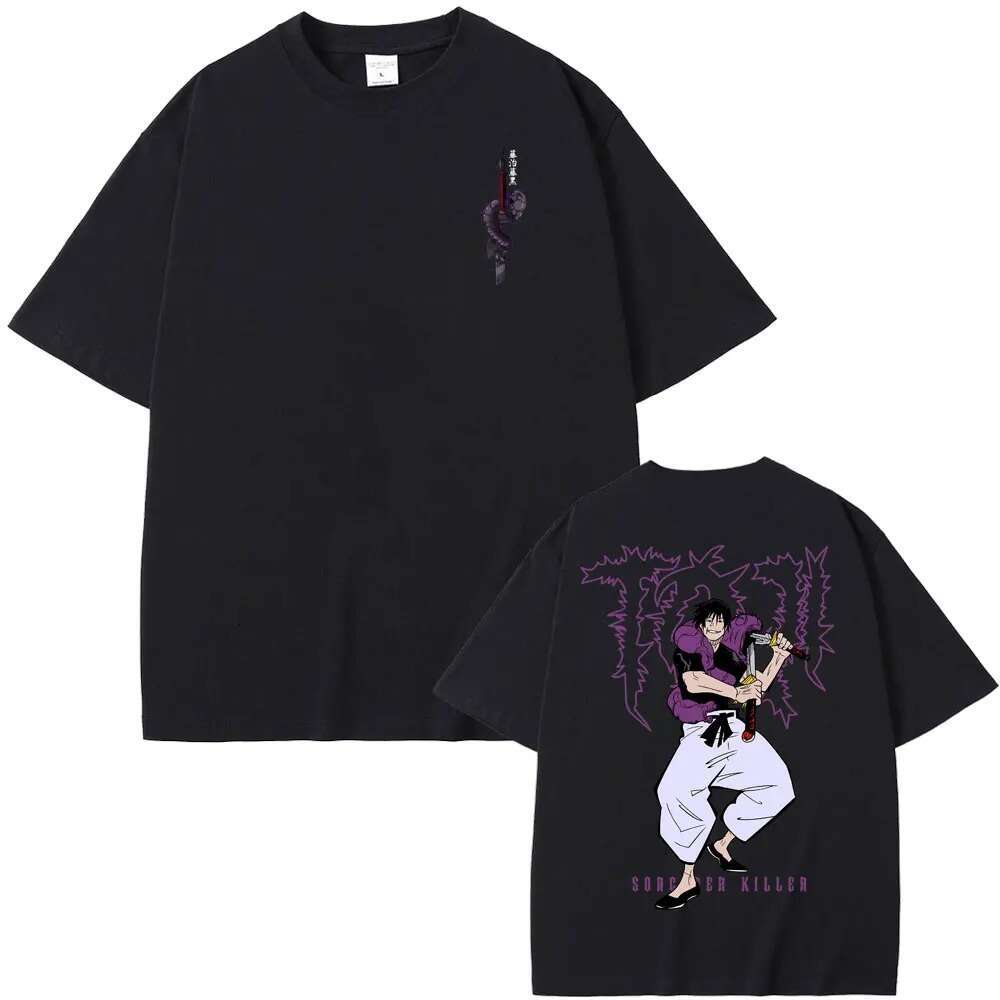 Haruku Anime Jujutsu Kaisen T Shirt Fushiguro Toji Printed Men Women T-shirts Hot Manga Unisex Oversized Aesthetic Tshirts oji -shirts shirts