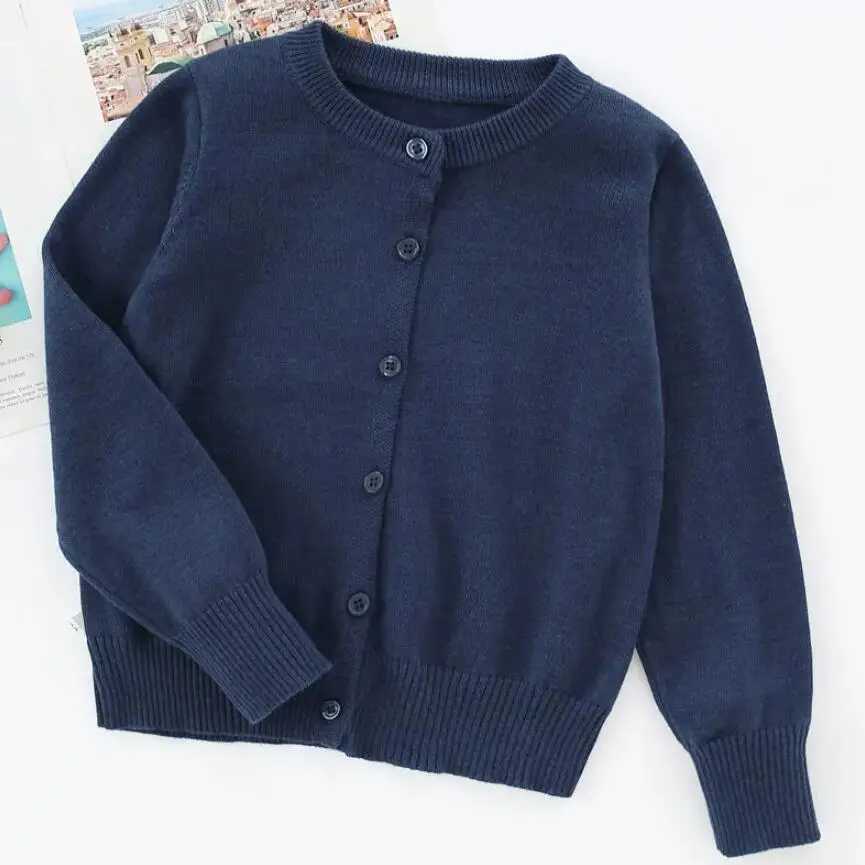 School uniforms girls knitted sweaters long sleeved boys cardigans childrens clothing childrens jackets W240813