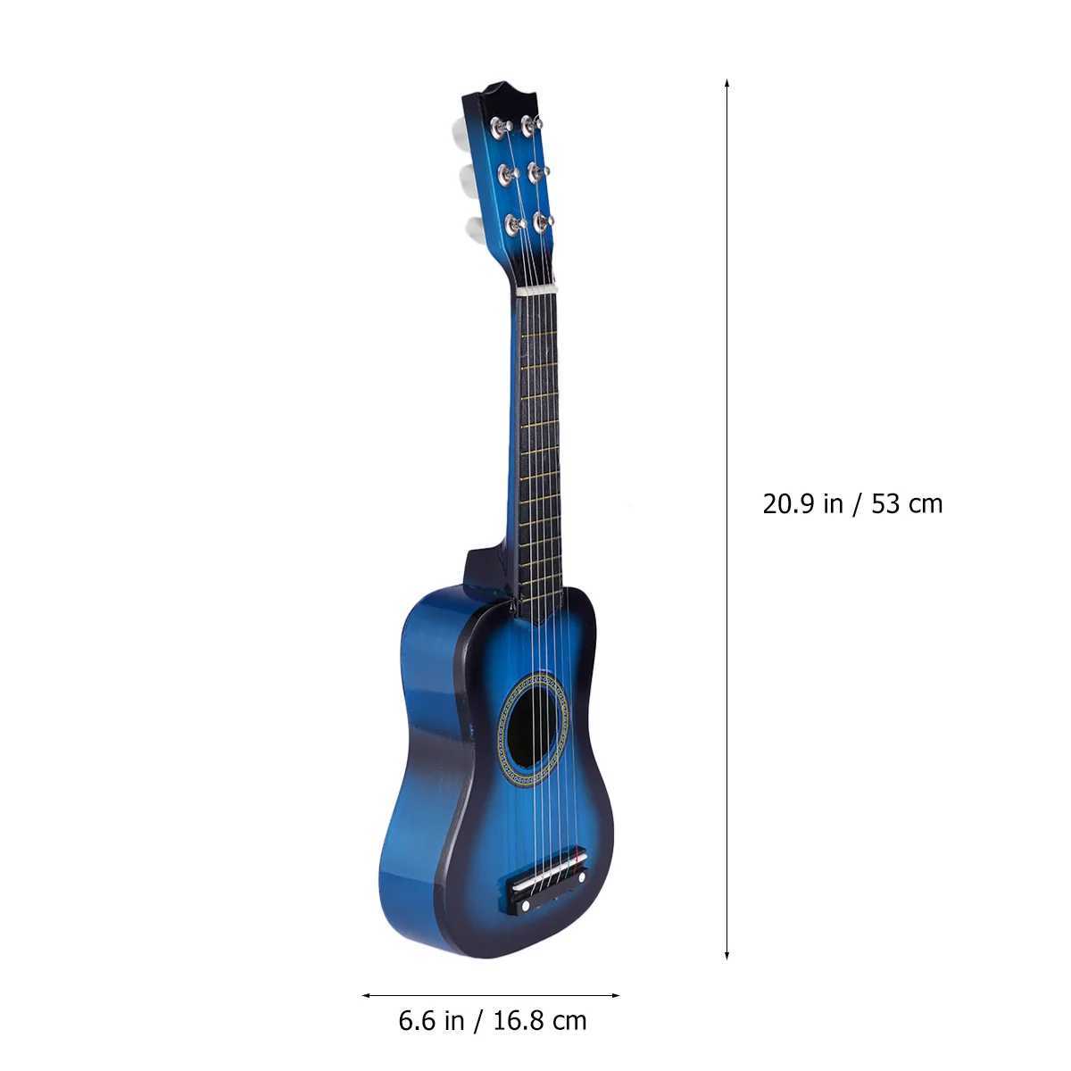 21 Inch Red Acoustic Guitar Kids Mini Guitarra Toys Children Musical Instrument Portable Wooden Aldult Small Y240813