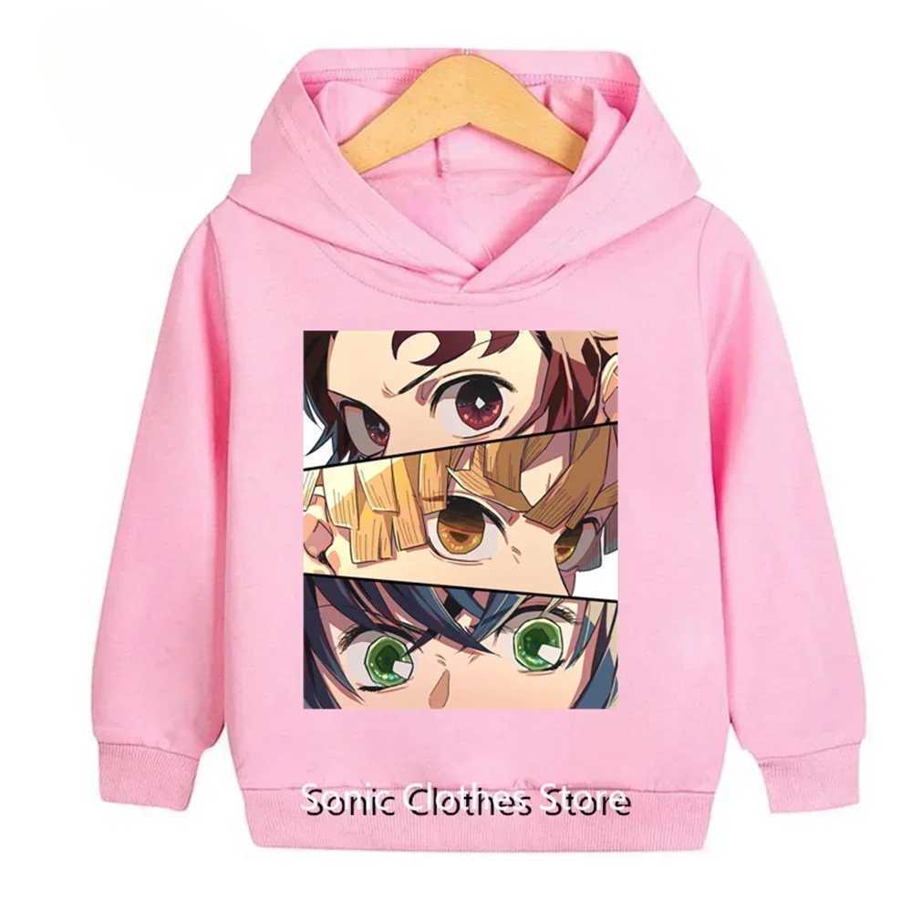 Anime Demon Slayer Kimetsu no Yaiba 3D Printed Hoodies Fashion KidsHoodie Harajuku Sweatshirts Boys Girls Tracksuits ClothesY240814