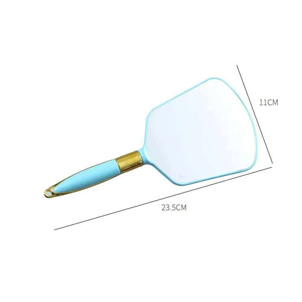 Salon handheld SPA retro makeup mirror with handle hand mirror W240813