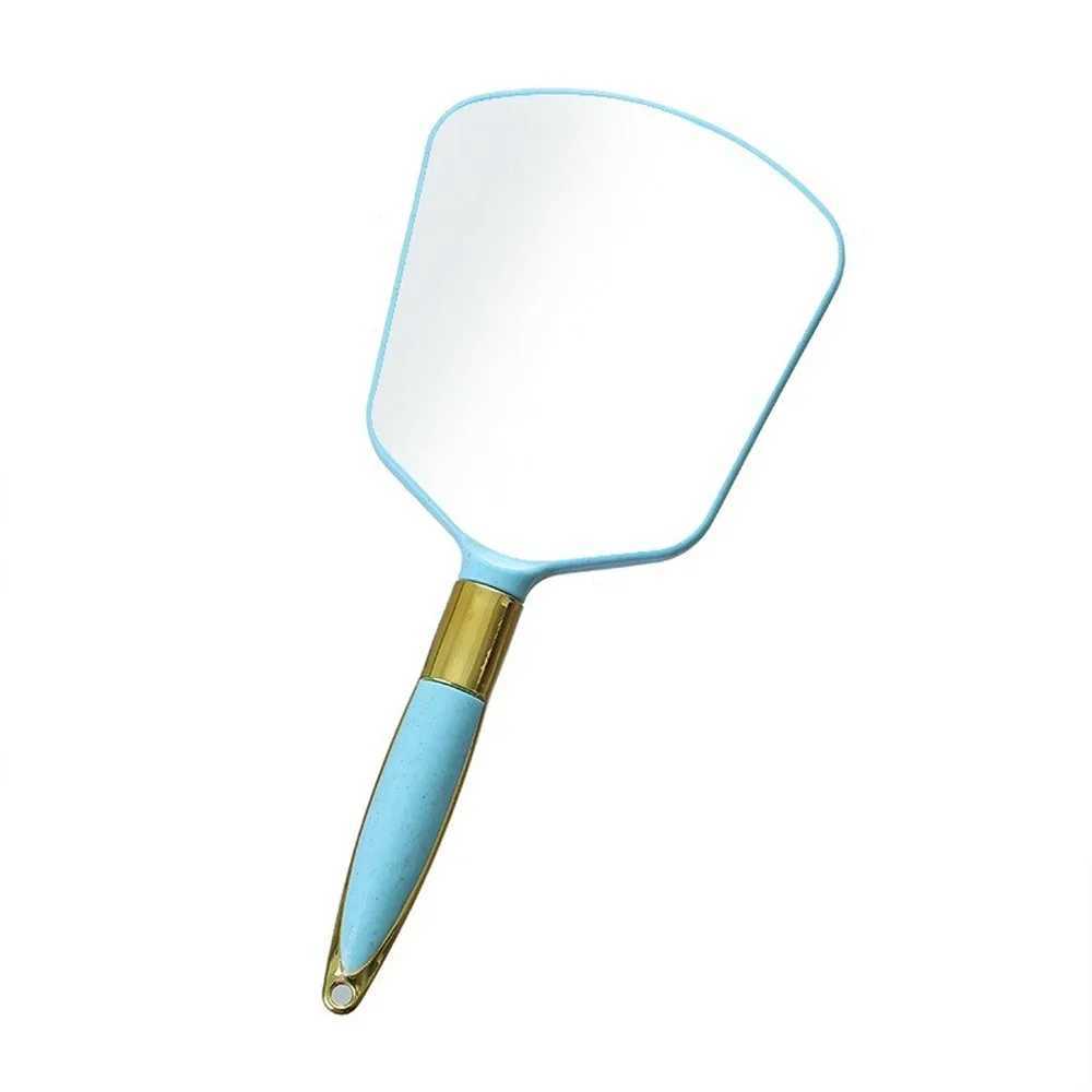 Retro handheld makeup mirror with handheld makeup mirror irregular salon makeup table compact mirror suitable for dental home cosmetics W240813