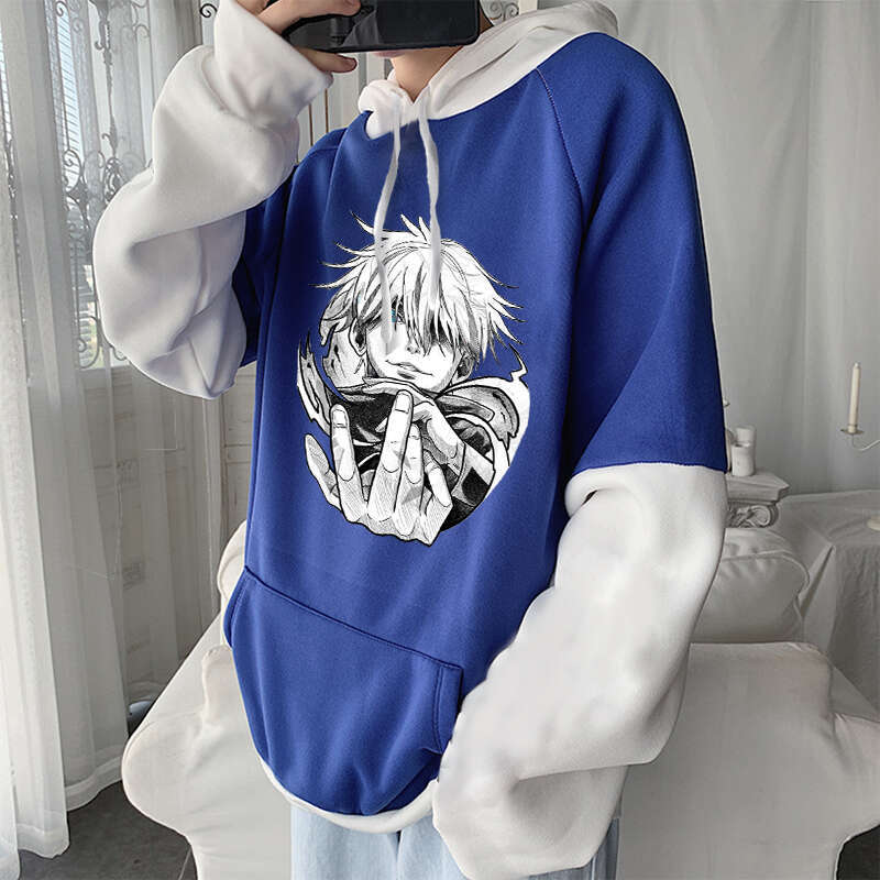 Jujutsu Anime Kaisen Haruku Gojo Satoru Manga Hoodies Cool Cartoon Men Hip Hop Long Sleeve Plus Size Women Winter Sweatshirts