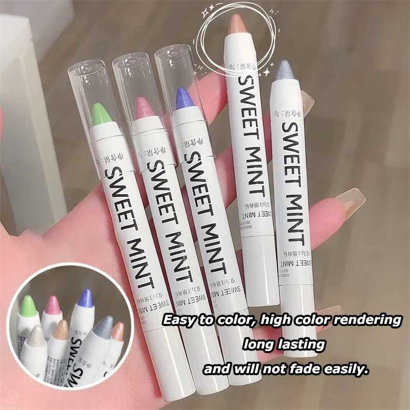 13 Color Pearlescent Eyeshadow Eyeliner Pencil Waterproof Glitter Matte Eyes Shadow Makeup Pigment Silkworm Beauty Eyeshadow Pen Y240813