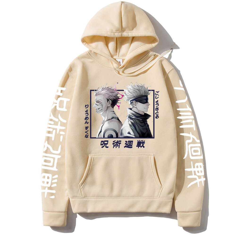 Kaisen Jujutsu Cosplay Funny Gojo Satoru Cool Ryomen Sukuna Manga Friend Print Sweatshirts Autumn Winter Plus Size Hoodie