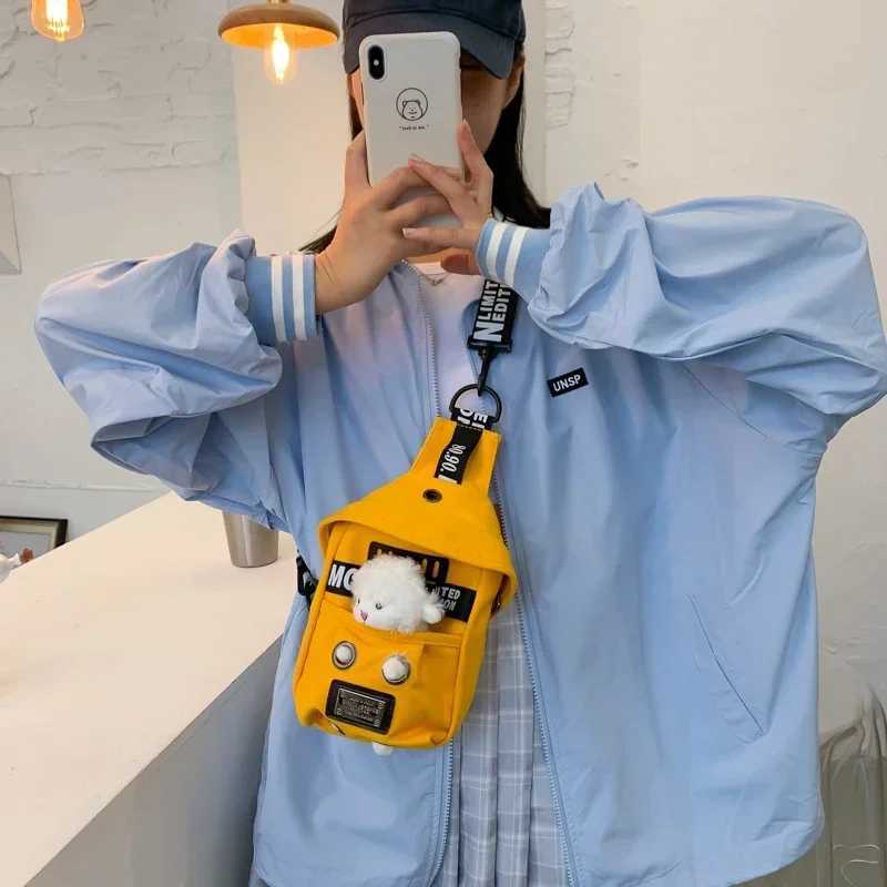 Childrens messenger bag cute canvas cross body chest bag fashionable mom childrens bag girl solid bag children Bolsas Para Ni os W240813