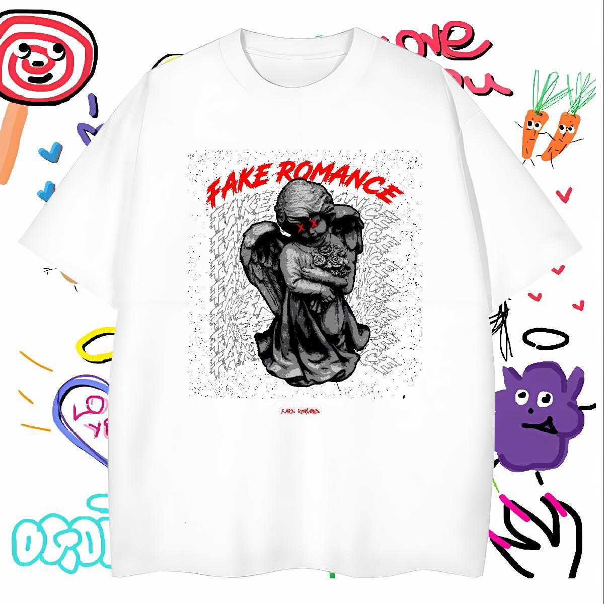 T Shirts Men 230g Pure Cotton portrait Casual Daily Wear Breathable Short Sleeve Customized Tshirt for Man Woman Brand Wholesale Tees