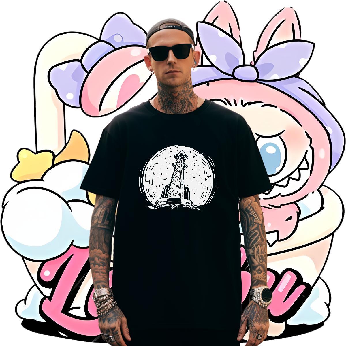 Cool tool Mens T Shirts Hip Hop Street Men Tshirts 100% Cotton 230g New Breathable Short Sleeve DIY Polos