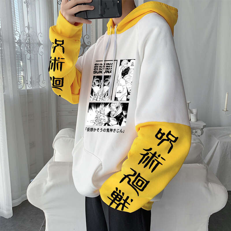 Jujutsu Anime Kaisen Hoodies Gothic Cool Sukuna Ryoumen Manga Haruku Men Plus Size Autumn Winter Long Sleeve Sweatshirts
