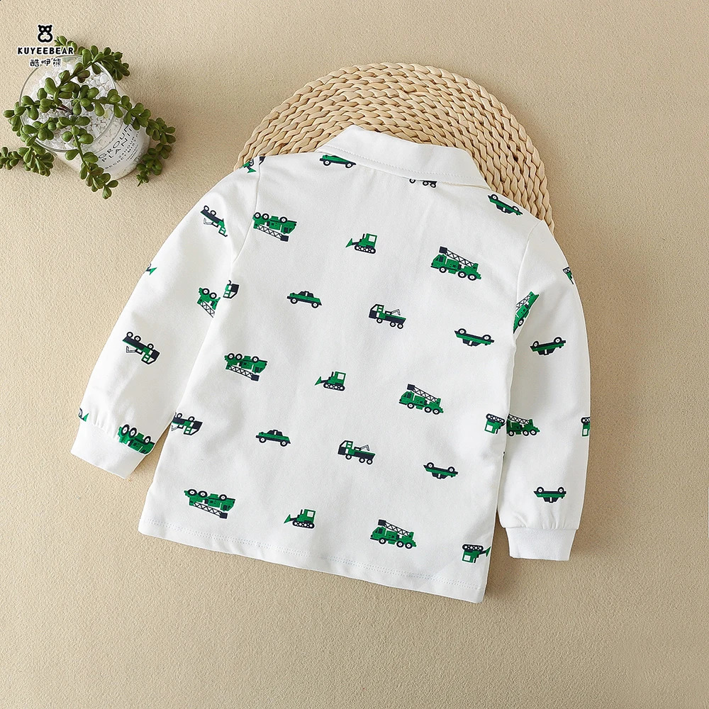 Baby Boys Cotton POLO Shirt Kids Lapel Casual Spring Autumn Children Pullover T-shirt 2-5 Years Old Boys Long Sleeved Clothing 240810