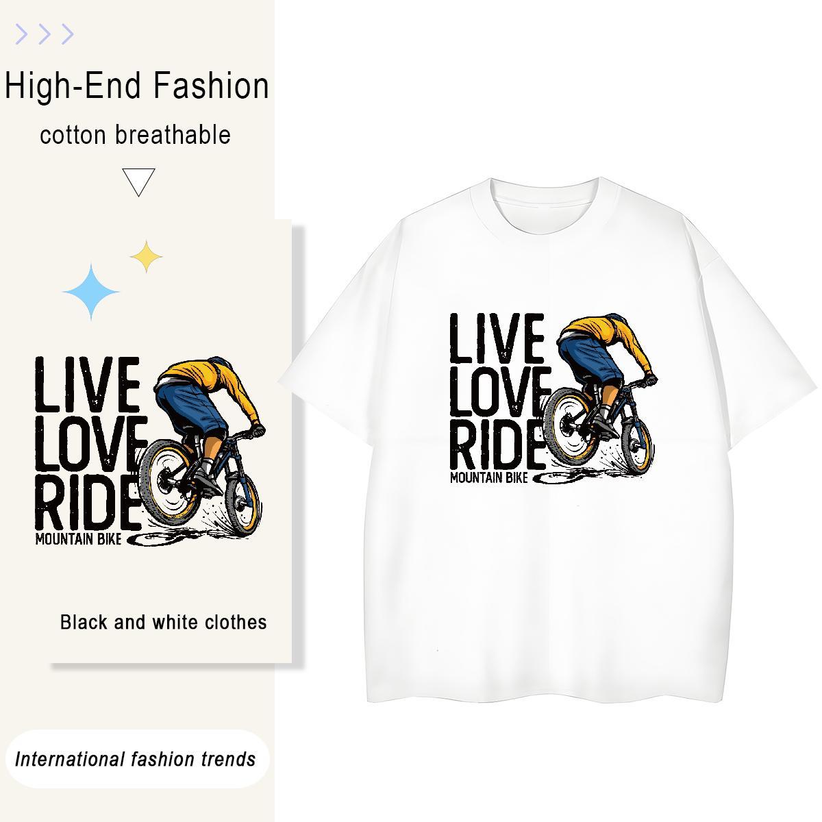 Brand Men Tees Outdoor 230g 100% Cotton Cartoon Printing L-4XL O-Neck Short Sleeve car T-Shirts Designer Fashion Tops