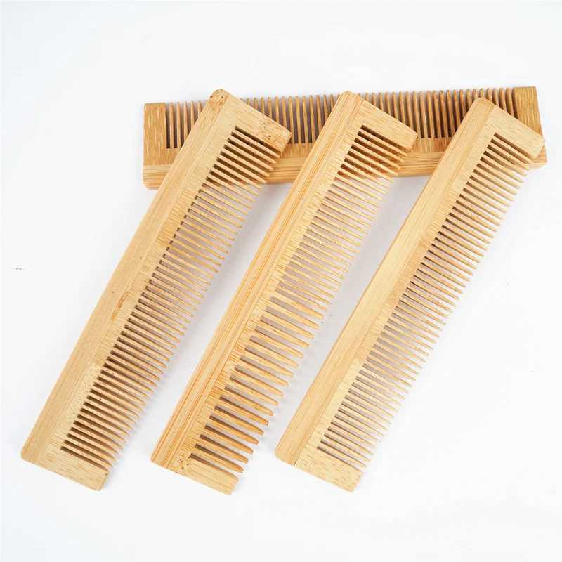 Anti static long bamboo and wood hair comb for foreign trade hotels disposable hair styling tools hair brush accessories W240813