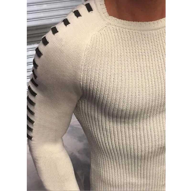2023 autumn new winter cotton sweater mens zipper casual skydiving mens slim fit O-neck knitted pull rod mens size S-XXXL MY281W240729