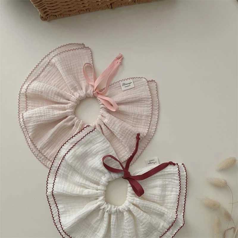 Bibs Burp Cloths 2Pcs Korea Style Print Baby Bibs Baby Girls Burb Cloth Soft Cotton Baby Bibs Towels Infant Baby Feeding 4-Layer for 0-12ML4812