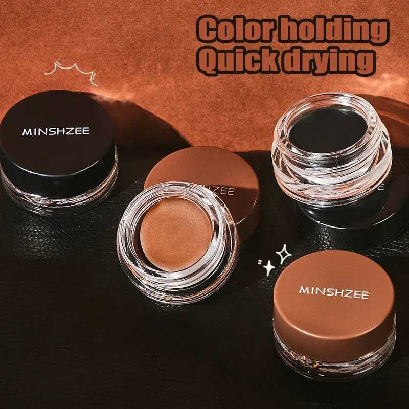 Smooth Waterproof Eyeliner Cream Smokey Gel Eye Liner Soft Easy Wear High Pigment Brown Matte Concealer Smudge-proof Eyes Makeup Y240813