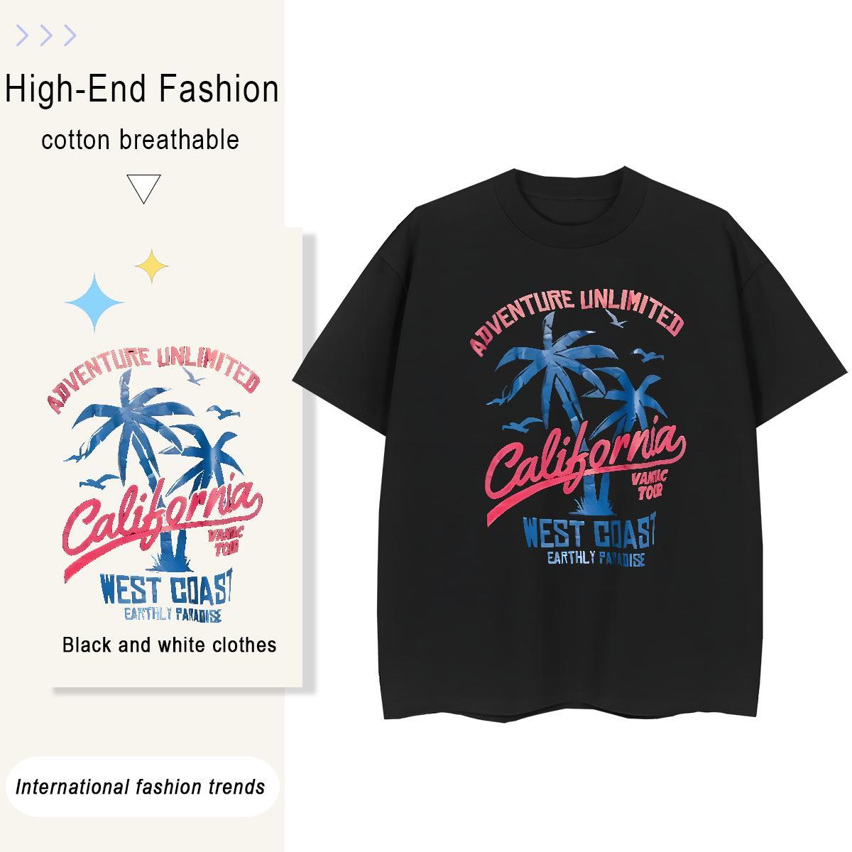 Cool Tshirt for Man Woman Daily Wear 100% Cotton 230g Black White Breathable tree T-Shirts for Men Designer Top Tees