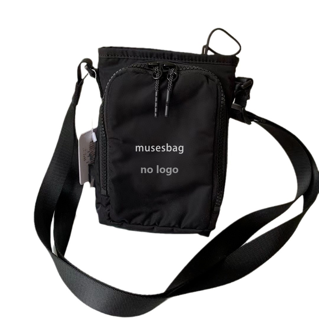 New water bottle bag Nylon waterproof belt front pocket Crossbody bucket bag Leisure sports fitness Yoga phone bag