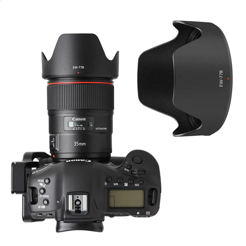 Camera lens cover EW77B bayonet mount sunshade suitable for EF 35mm 4L II USM 72mm diameter filter 240805