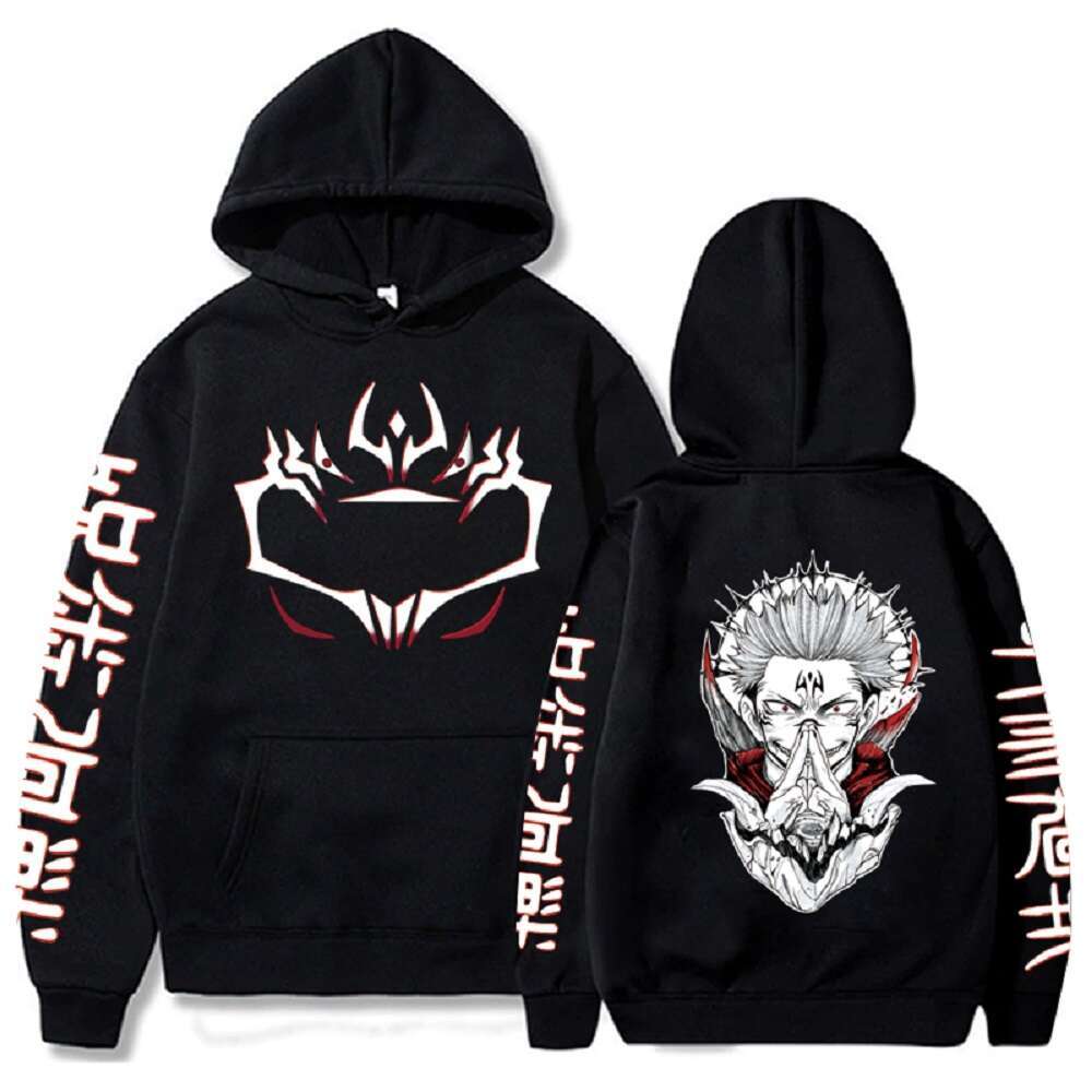 Hoodies Anime Jujutsu Kaisen Satoru Gojo Sweatshirt Itadori Streetwear Pullover Plus Size Autumn Winter Hoodie