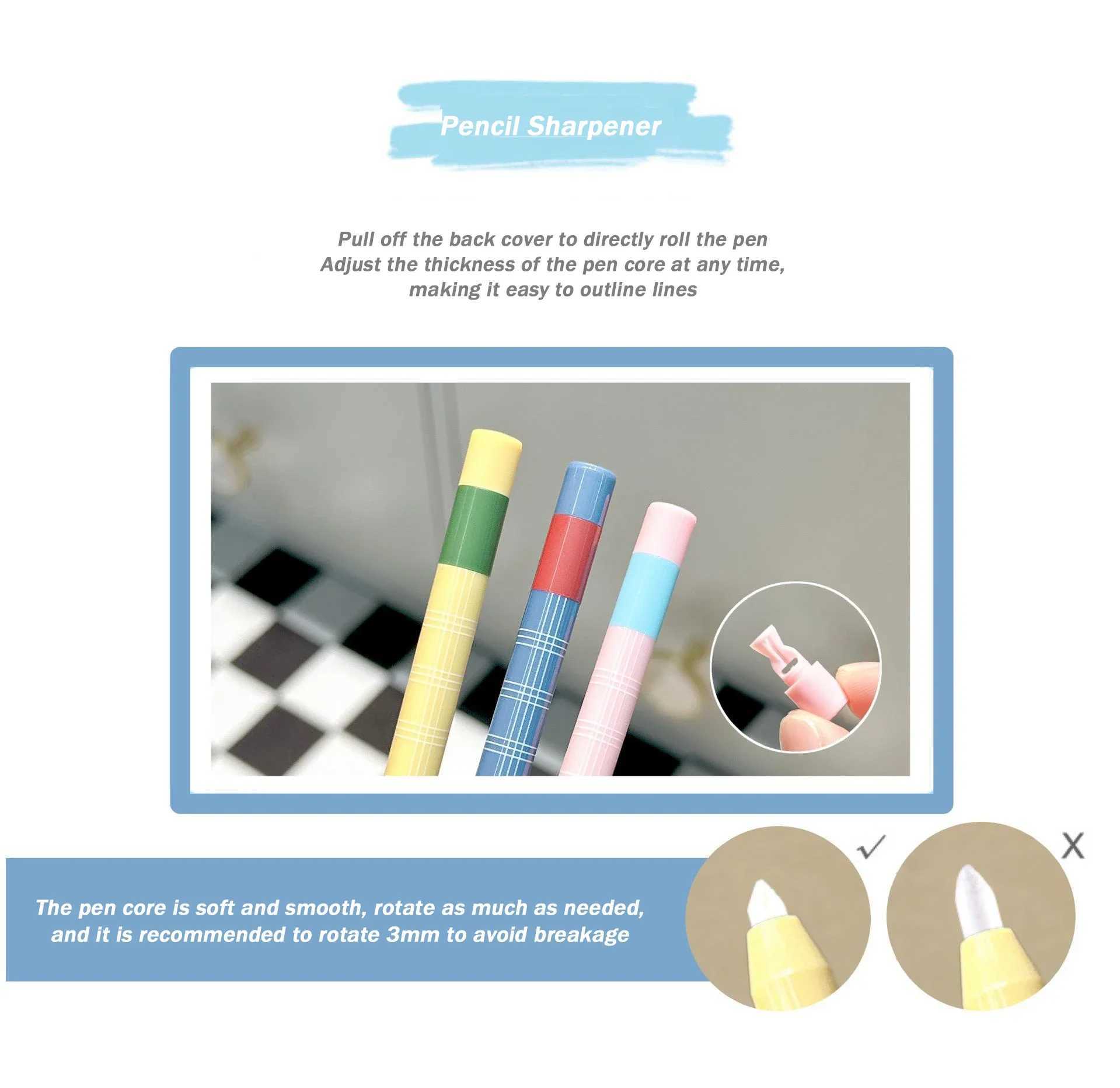 6Colors Brown Lying Silkworm Pen Pearlescent Matte Eyeliner Pencil Waterproof Big Eyes Makeup Smooth Quick-drying Beauty Tools Y240813