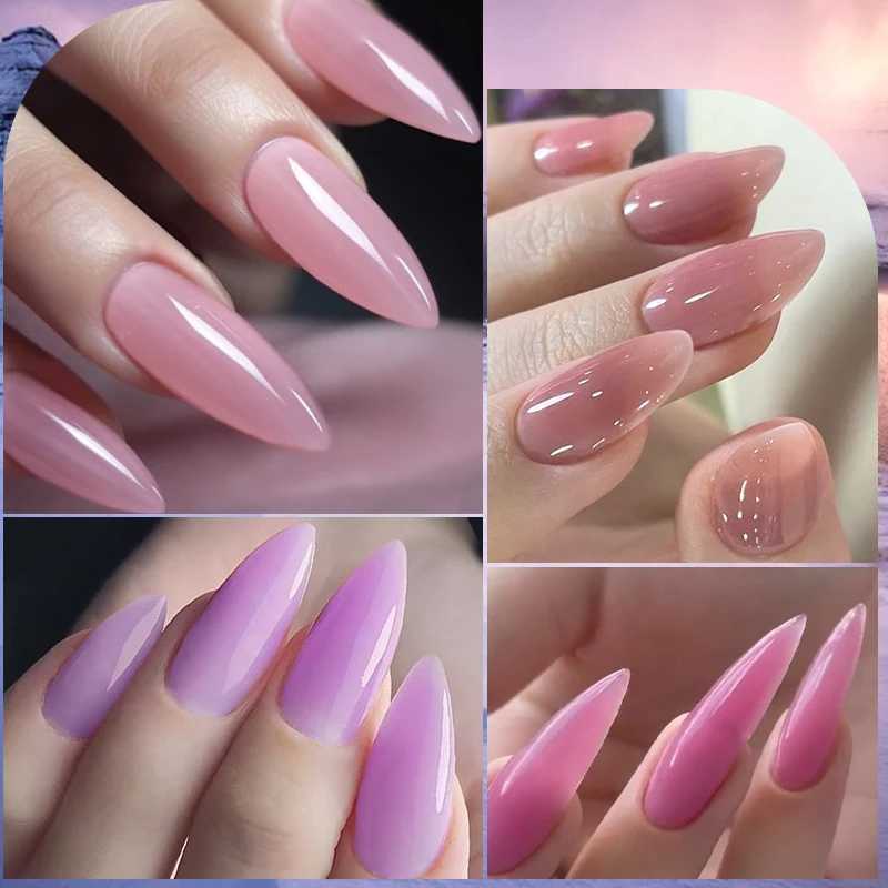 Mtssii 7ml Natural Nude Rubber Base Gel Nail Polish Milky Pink White Glitter Semi Permanent Soak Off UV LED Nails Gel VarnishM240814