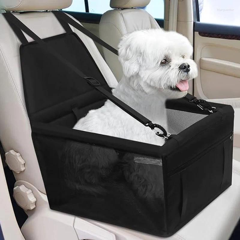 Dog Carrier High Quality Pet Car Booster Seat Safety Belt Stable Folding Supplies Waterproof Mat Blanket