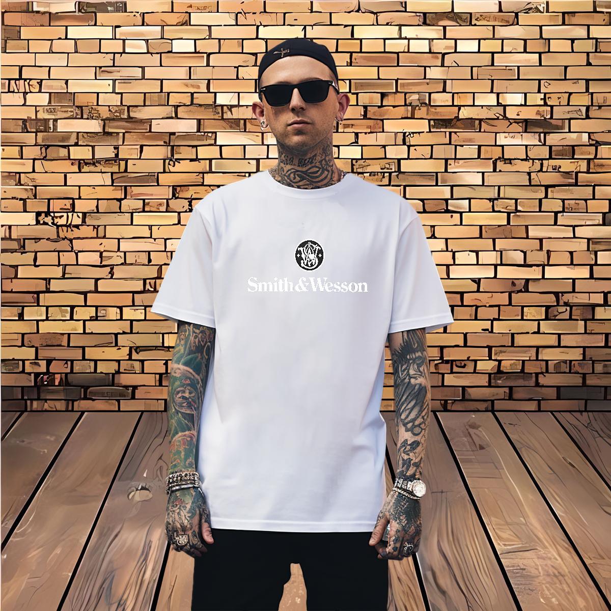 TOP Quality letter T shirt Hip Hop Men Clothes T-Shirt 230g Cotton Customized Crew Neck Breathable Anime Print Tops