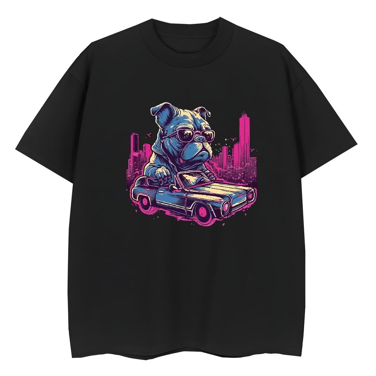 High Quality Mens T Shirts dog Breathable Soft Street wear Hip Hop Oversized 3XL 4XL 230g Pure Cotton Tshirts Classic Tees Shirts