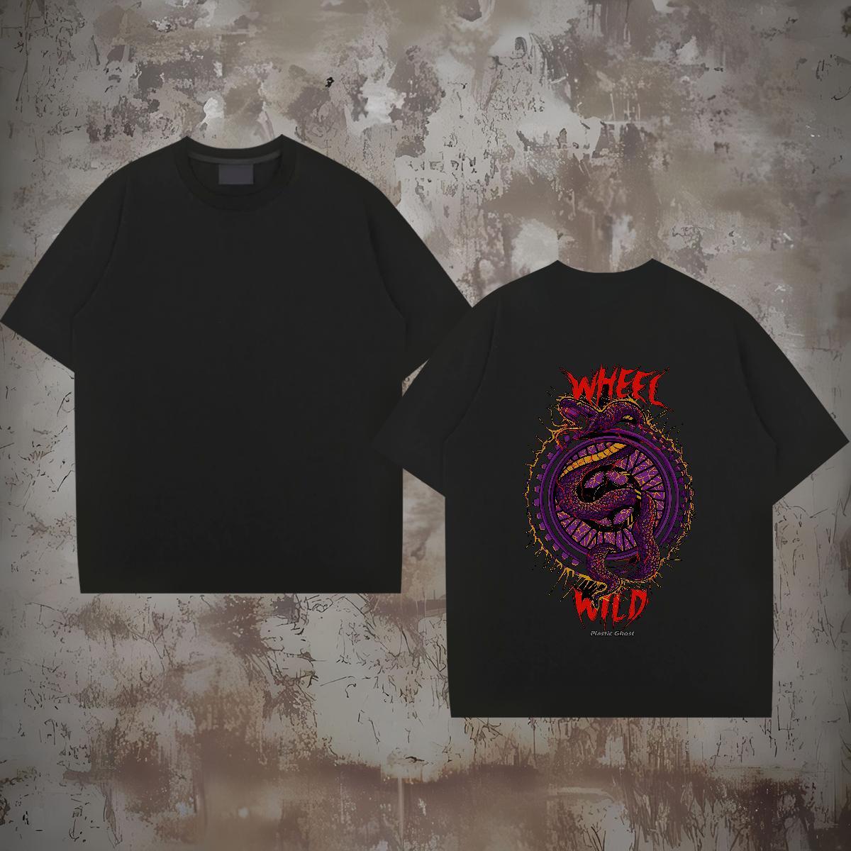 Brand Mens T Shirts snake Crew Neck Hip Hop Custom Big Size 230g Cotton Men Tops Tees Factory Direct Tee Shirt