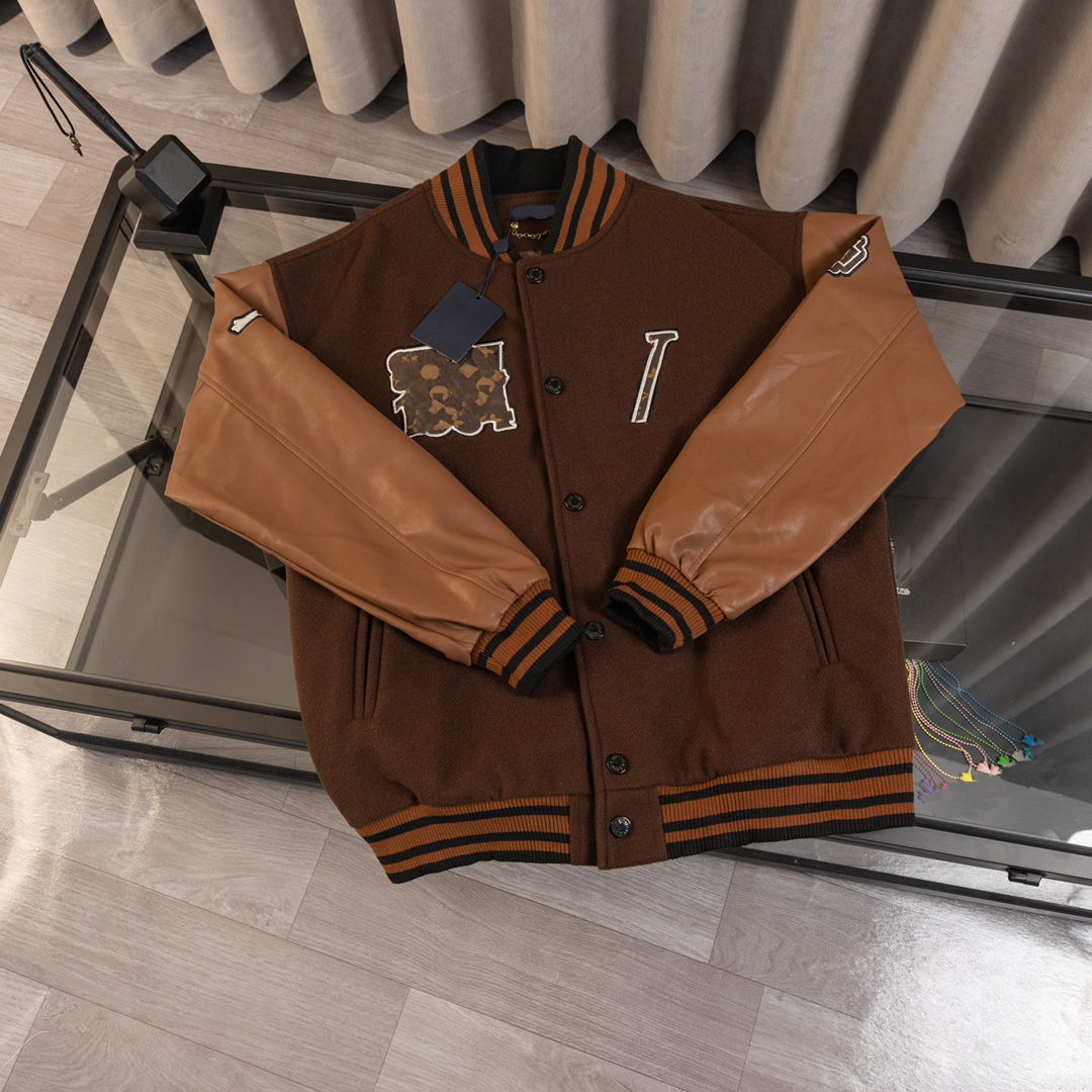 Mens Varsity Baseball Jacket Designer Baseball Jackets Cashmere Embroidery Contrasting Cardigan Coat Men Women Loose Fashion Coats High Clothing top