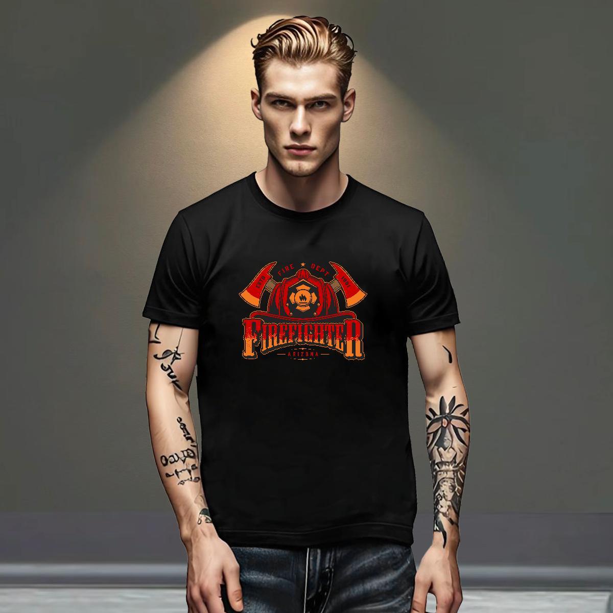 Designer Tshirts Daily Wear 230g Cotton Customized Print Short Sleeve O-Neck tool T-Shirts for Men Free Shipping Tops Shirt