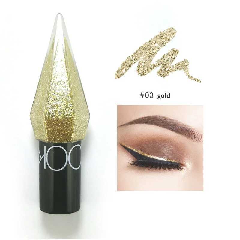 Professional Diamond Shiny Eye Liners Eyeshadow Waterproof Glitter Sequins Eyeliner Eye Shadow Y240813